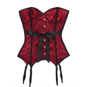 Adore Me Red Laced Bustier Corset